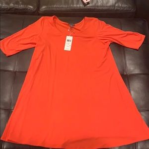 Eileen Fisher Jersey Scoop Neck Elbow Slav Tunic